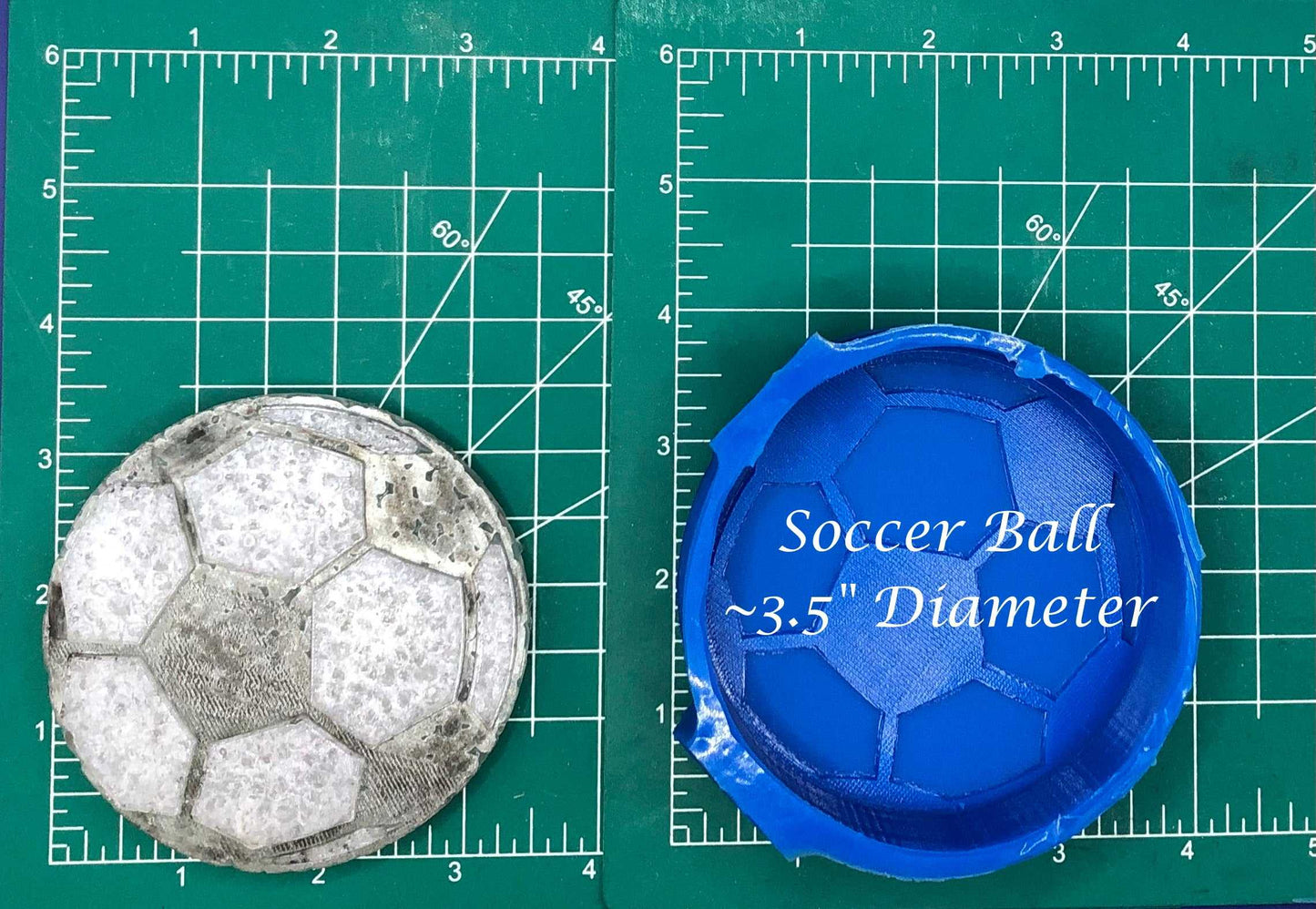 3.5" Sports Ball Tray - Silicone Freshie Mold