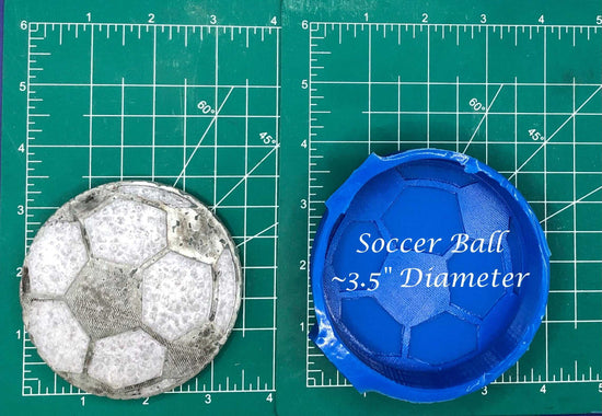 3.5" Sports Ball Tray - Silicone Freshie Mold - Silicone Mold