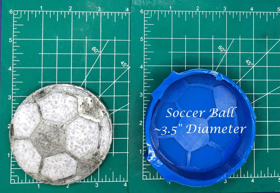 3.5" Sports Ball Tray - Silicone Freshie Mold