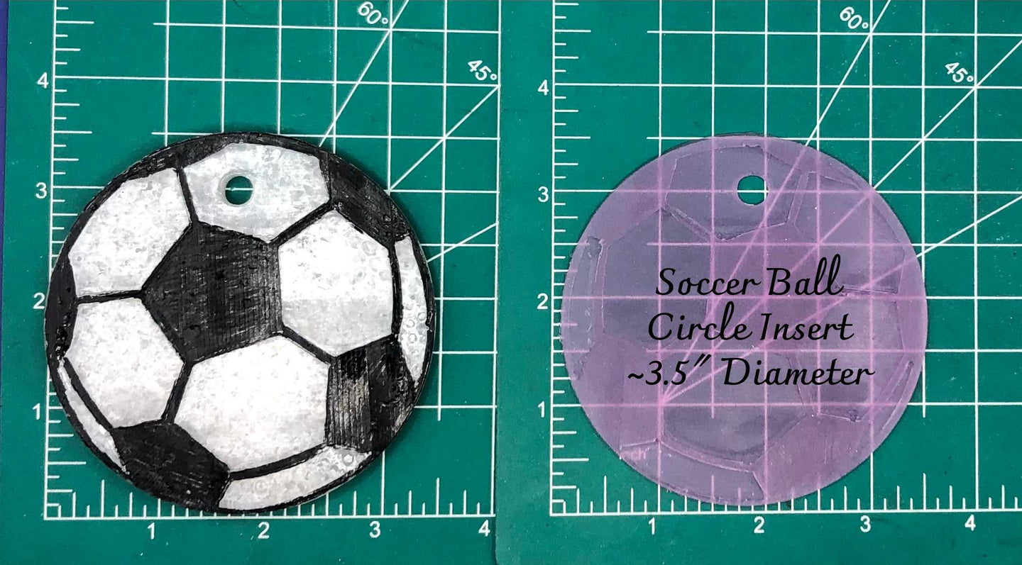 3.5" Circle Sports Ball Inserts - Silicone Freshie Mold