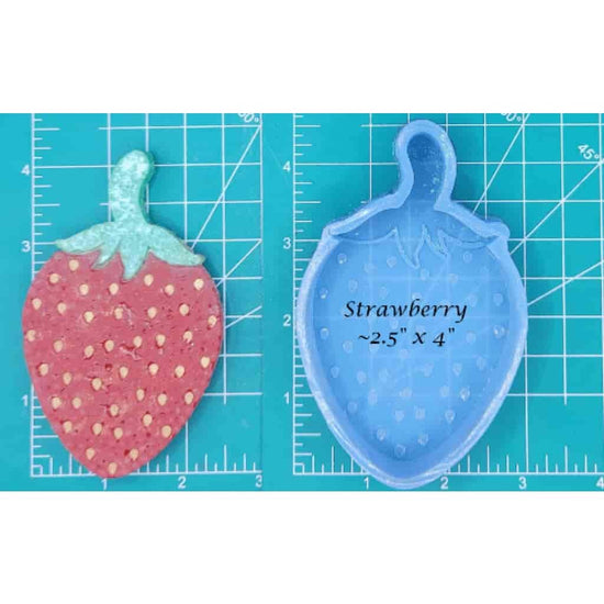 Strawberry- Silicone freshie mold - Silicone Mold