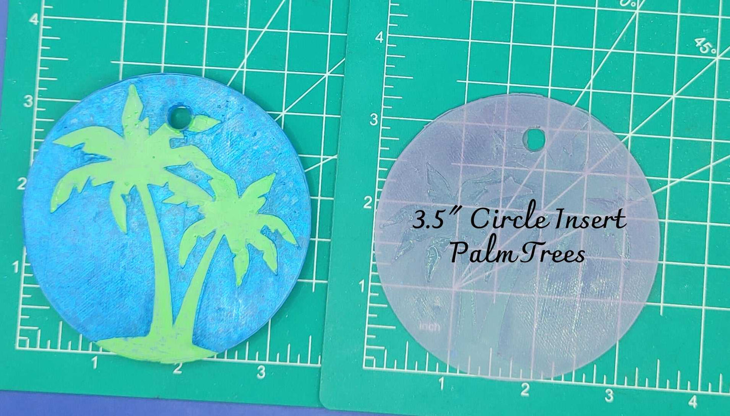 3.5" Circle Inserts - Holidays and Seasons - Silicone Freshie Mold - Silicone Mold