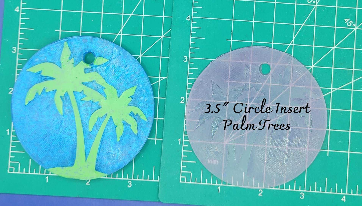 3.5" Circle Inserts - Holidays and Seasons - Silicone Freshie Mold