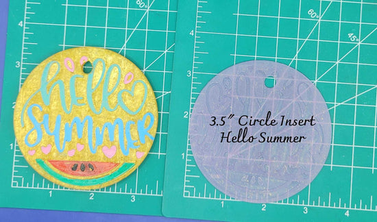 3.5" Circle Inserts - Holidays and Seasons - Silicone Freshie Mold - Silicone Mold