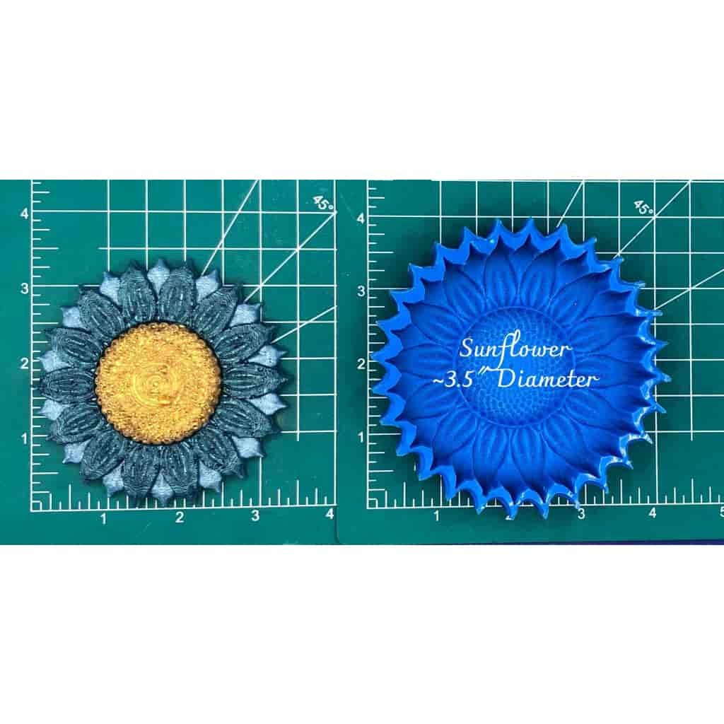 Sunflower 3.5" - Silicone Freshie Mold