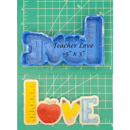Teacher Love - Silicone Freshie Mold - Silicone Mold