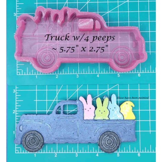Truck with Peeps - Silicone Freshie Mold