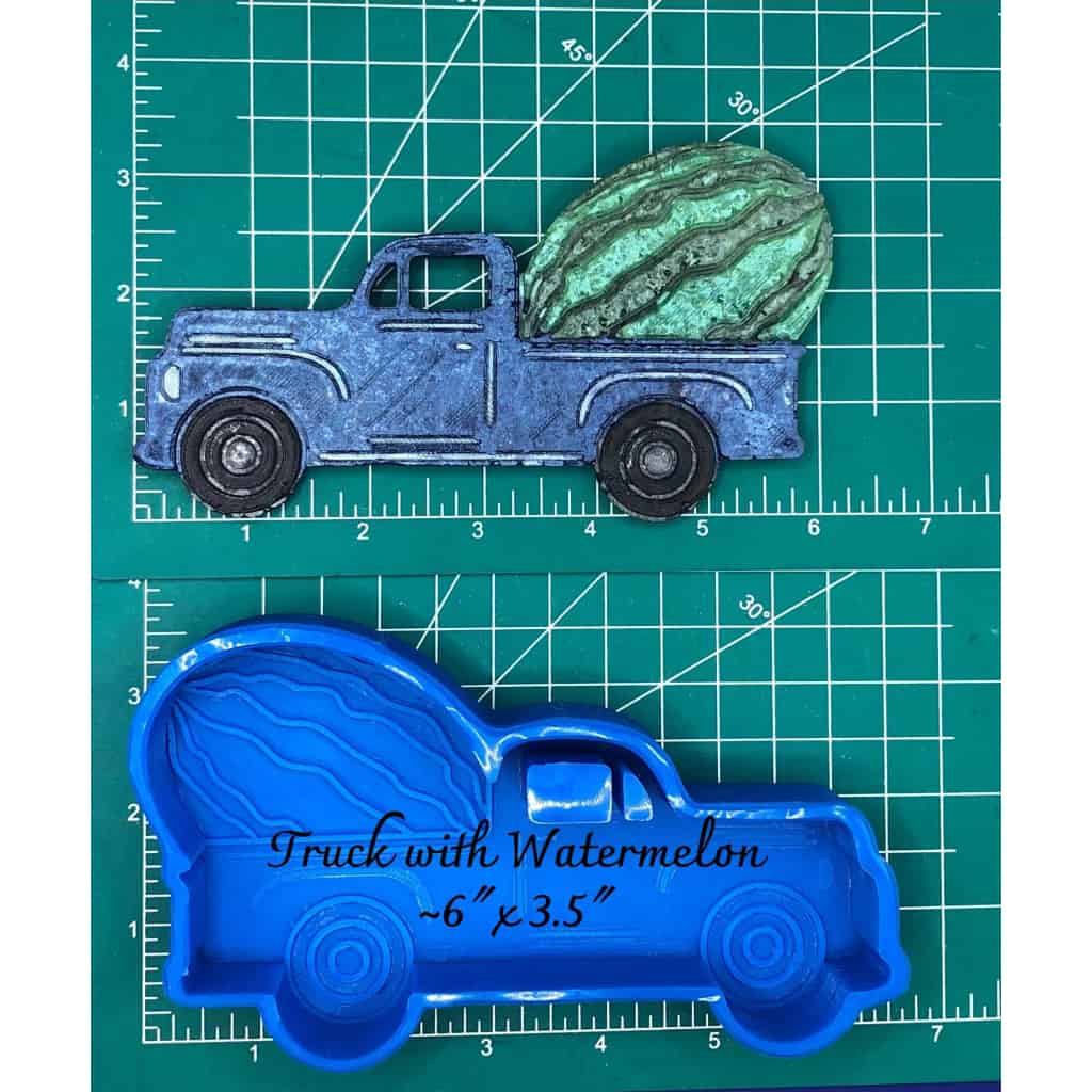 Truck with Pumpkins - Silicone Freshie Mold