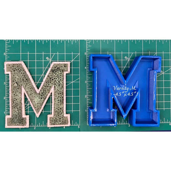 Varsity Font M - Silicone Freshie Mold