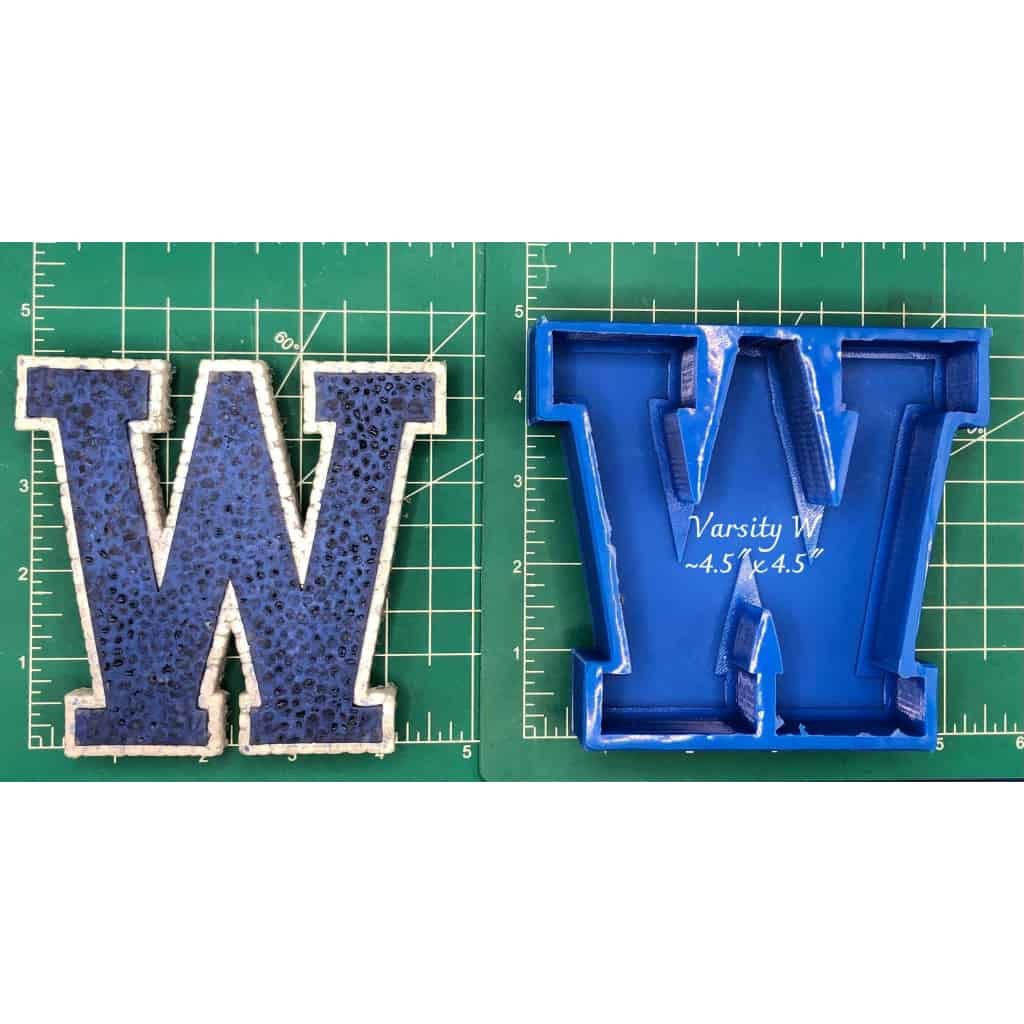 Varsity Font W - Silicone Freshie Mold