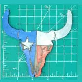 Steer Skull Inserts - Silicone Freshie Mold