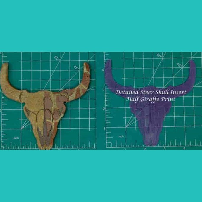 Steer Skull Inserts - Silicone Freshie Mold