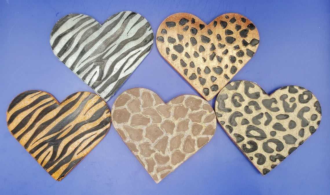 4" Heart Inserts - Silicone Freshie Molds