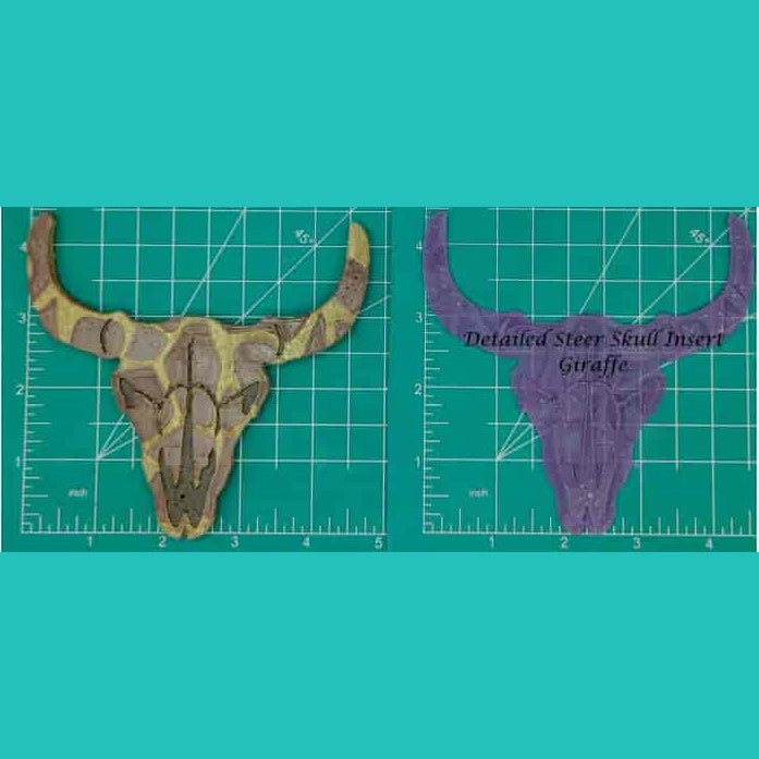 Steer Skull Inserts - Silicone Freshie Mold