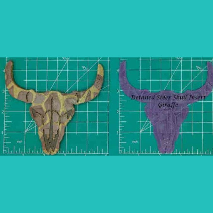 Steer Skull Inserts - Silicone Freshie Mold