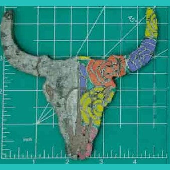 Steer Skull Inserts - Silicone Freshie Mold