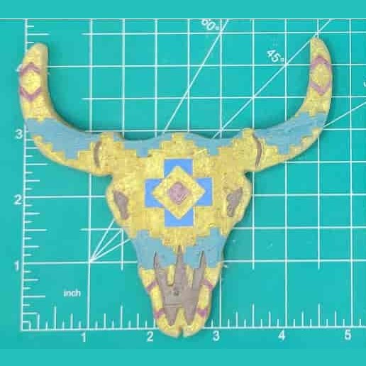 Steer Skull Inserts - Silicone Freshie Mold