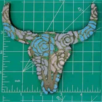 Steer Skull Inserts - Silicone Freshie Mold