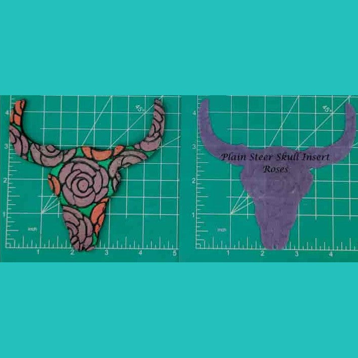 Steer Skull Inserts - Silicone Freshie Mold