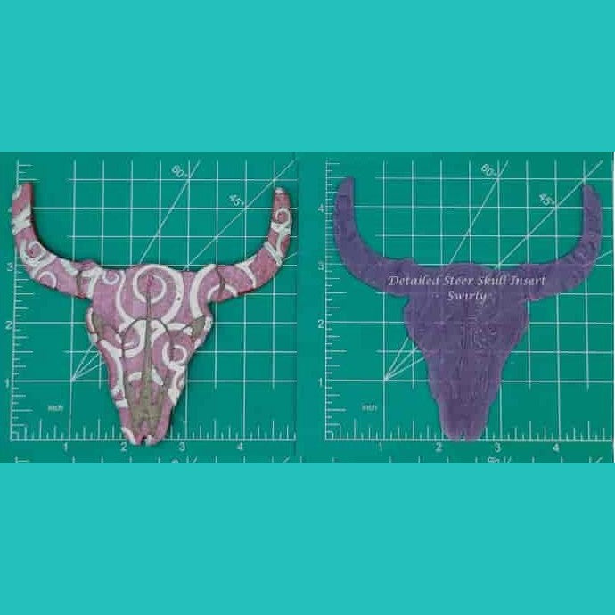 Steer Skull Inserts - Silicone Freshie Mold