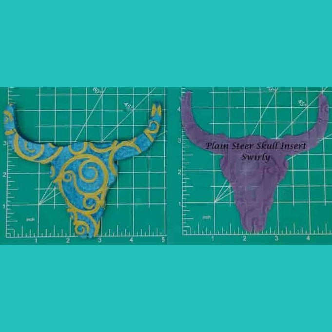 Steer Skull Inserts - Silicone Freshie Mold