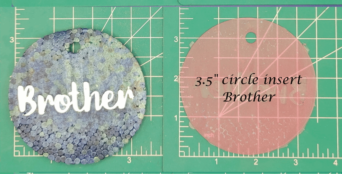 Family Name Inserts for 3.5" Circle molds - Silicone Freshie Mold