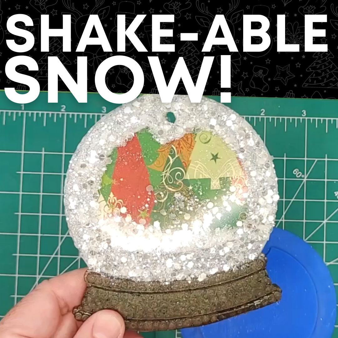 christmas freshie mold shakable snow globe