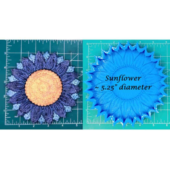 Sunflower 5.25" - Silicone Freshie Mold - Silicone Mold