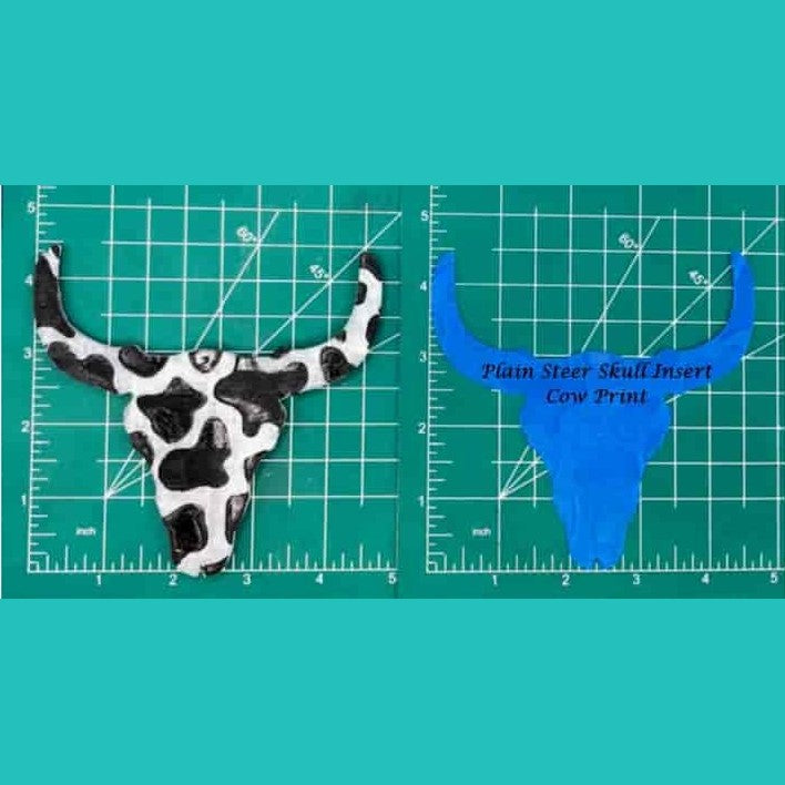 Steer Skull Inserts - Silicone Freshie Mold
