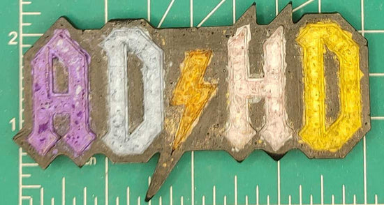 AD/HD ADHD - Silicone Freshie Mold - Silicone Mold