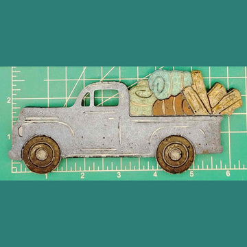 Truck with Pumpkins - Silicone Freshie Mold, Michelle's Creations TX