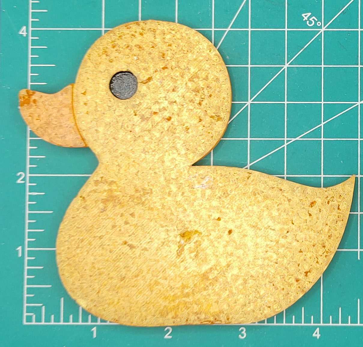 Full Mrs. Duck straw topper silicone mold