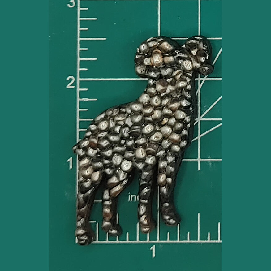 Bighorn Sheep - Flat Front - Silicone Freshie Mold