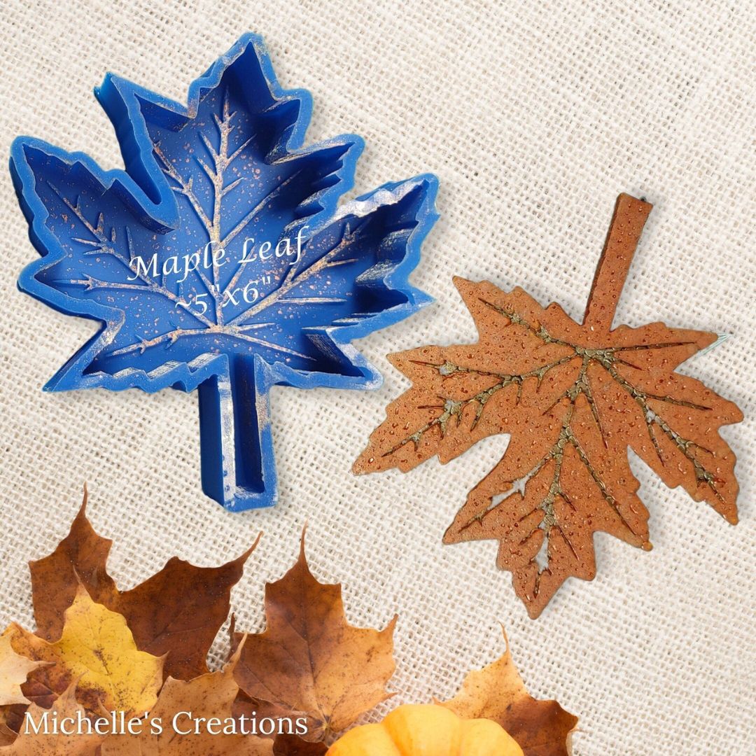 fall maple leaf silicone mold for freshies