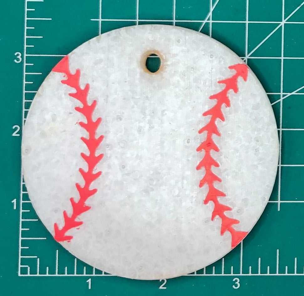 3.5" Circle Sports Ball Inserts - Silicone Freshie Mold