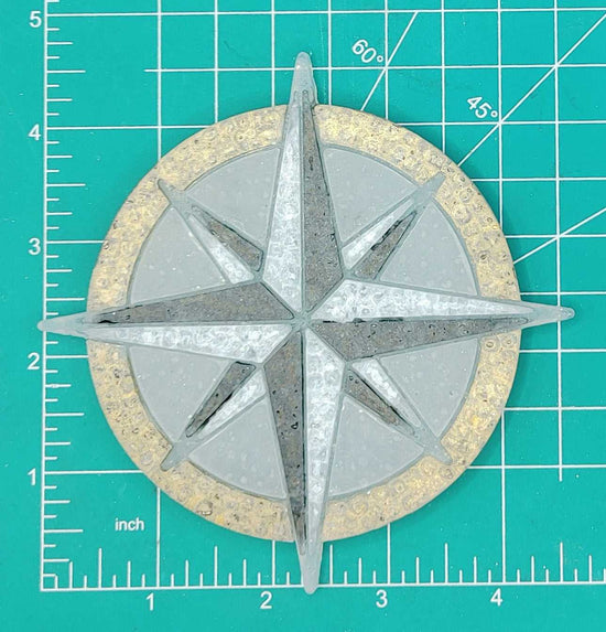 Compass Rose - Silicone Freshie Mold - Silicone Mold