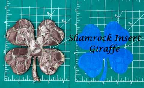 4 Leaf Clover or Shamrock Inserts - Silicone Freshie Mold - Silicone Mold
