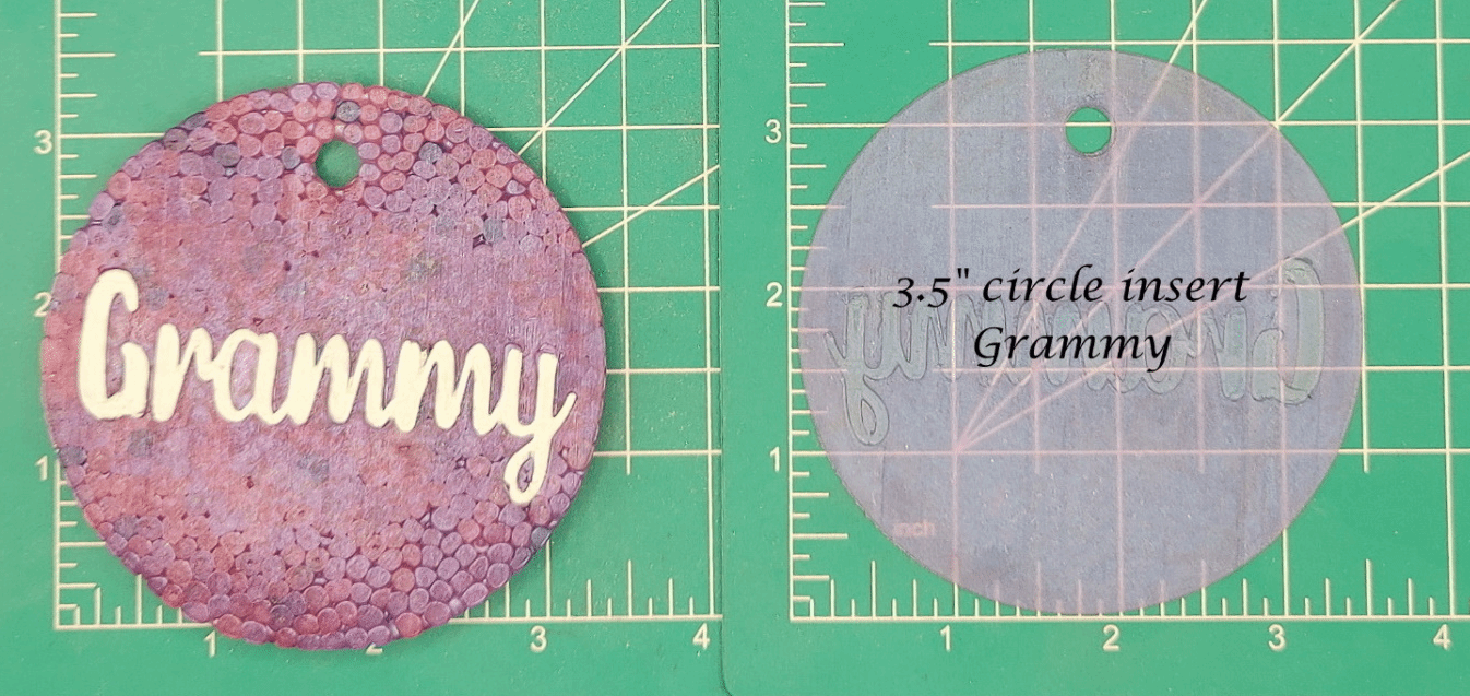 Family Name Inserts for 3.5" Circle molds - Silicone Freshie Mold