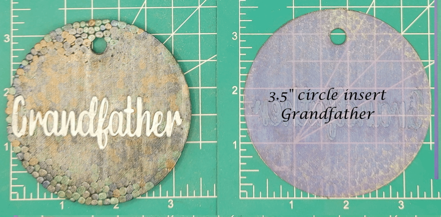 Family Name Inserts for 3.5" Circle molds - Silicone Freshie Mold