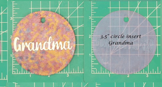 Family Name Inserts for 3.5" Circle molds - Silicone Freshie Mold