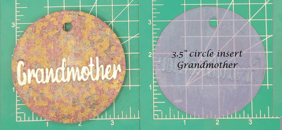 Family Name Inserts for 3.5" Circle molds - Silicone Freshie Mold