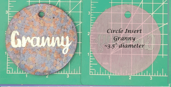 Family Name Inserts for 3.5" Circle molds - Silicone Freshie Mold