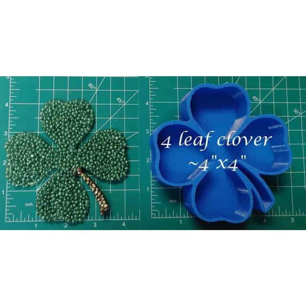 4 Leaf Clover or Shamrock - Silicone Freshie Mold