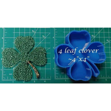 4 Leaf Clover or Shamrock - Silicone Freshie Mold