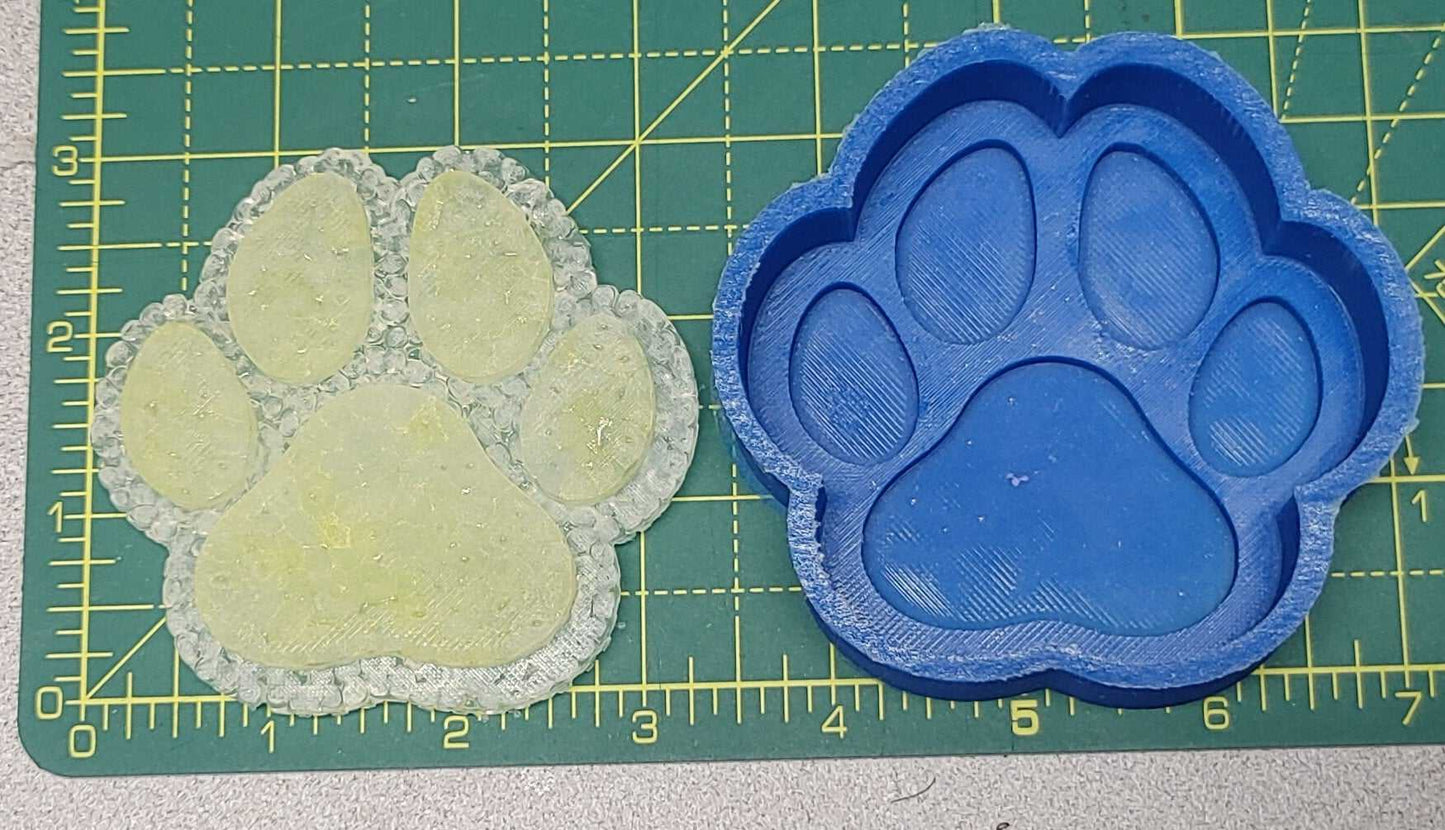 Paw Print -  Silicone Freshie Mold - Silicone Mold