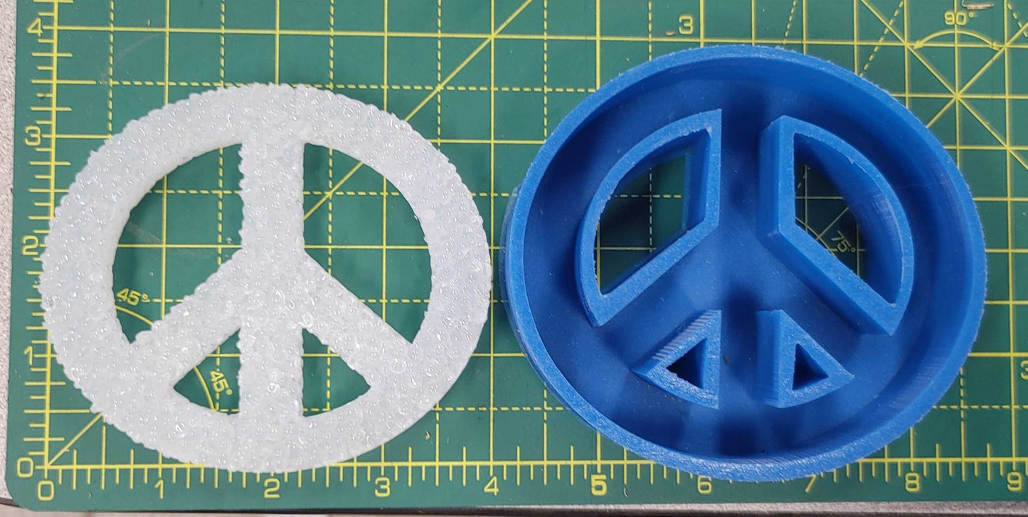 Peace Symbol -  Silicone Freshie Mold - Silicone Mold