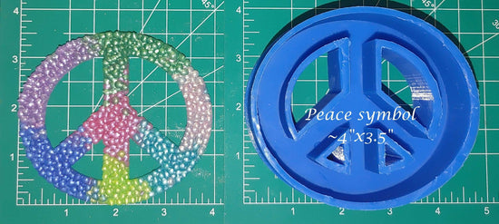 Peace Symbol -  Silicone Freshie Mold - Silicone Mold