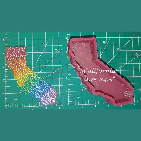 California - Bumpy Front - Silicone Freshie Mold - Silicone Mold