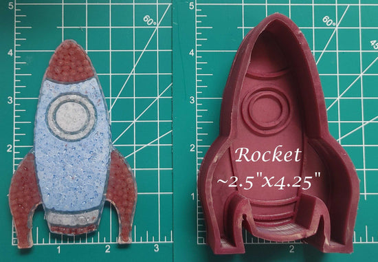 Rocket - Silicone freshie mold - Silicone Mold