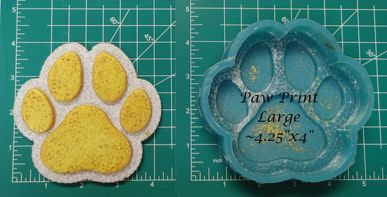 Paw Print -  Silicone Freshie Mold - Silicone Mold